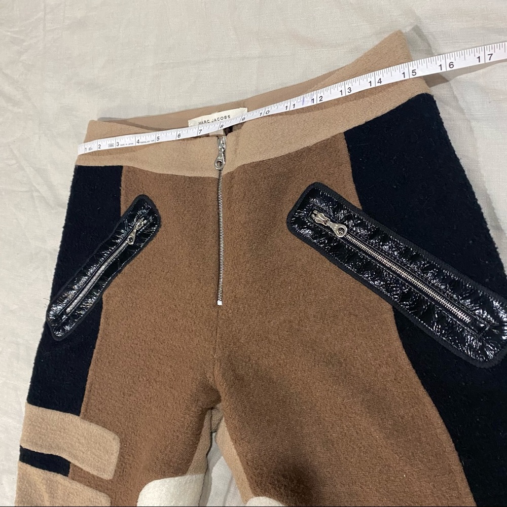 FW14 COLLECTION RUNWAY WOOL COLOR BLOCKED CROPPED TROUSER - Picture 9 of 10